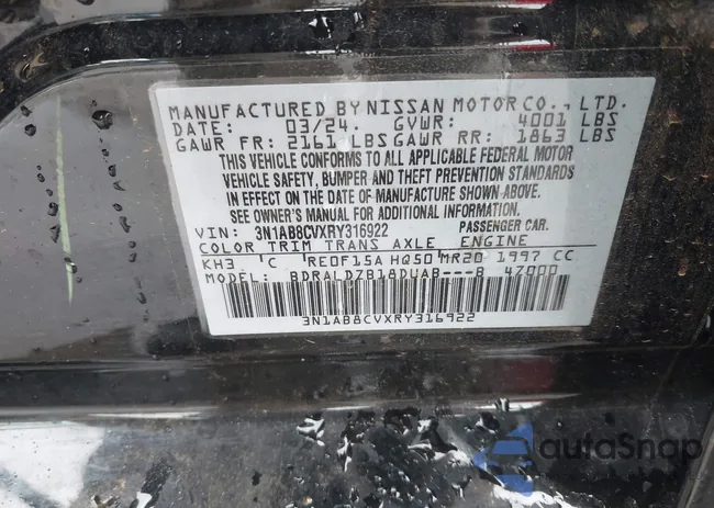 3N1AB8CVXRY316922: 40337771