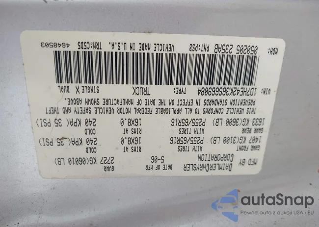 1D7HE42K36S669084: 40340004