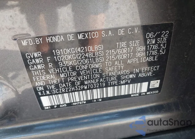 3CZRZ2H32PM703219: 40341047