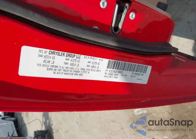 2C3CDXBG2EH305267: 40344054