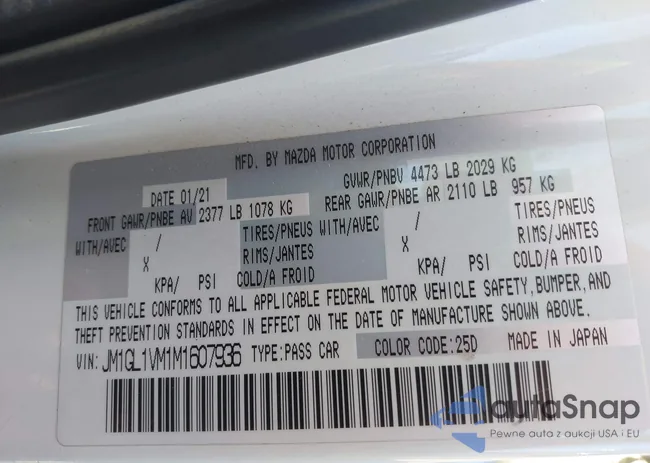 JM1GL1VM1M1607936: 40346478