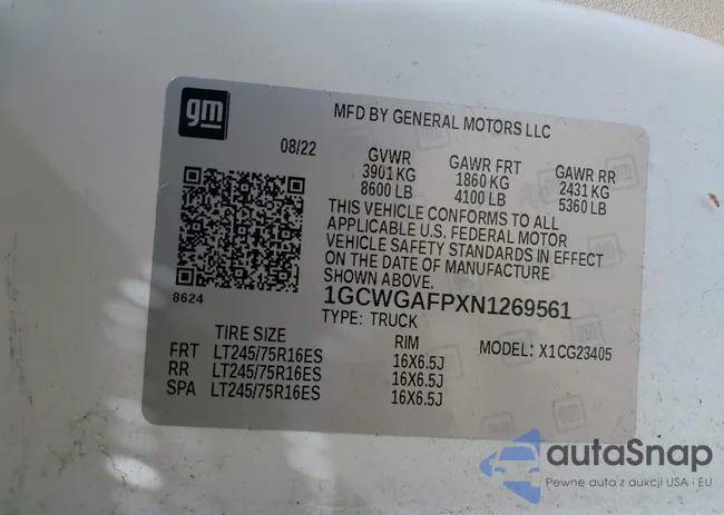 1GCWGAFPXN1269561: 40347840