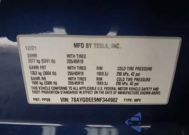 7SAYGDEE9NF344982: 40349321