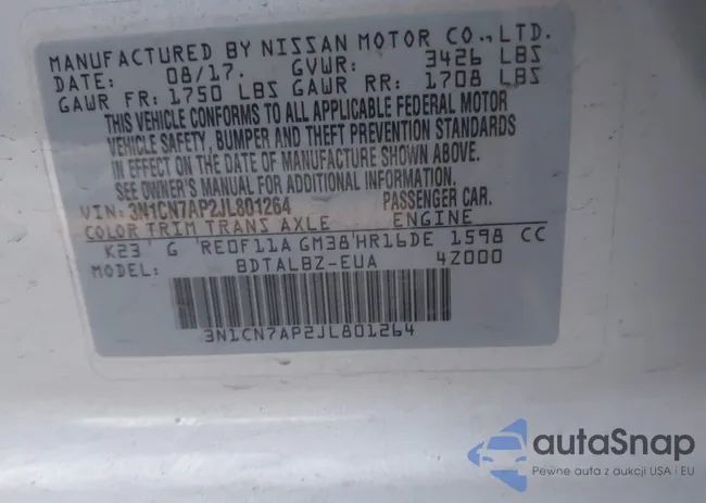 3N1CN7AP2JL801264: 40351131