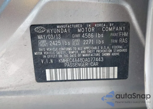 KMHEC4A48DA077443: 40351205