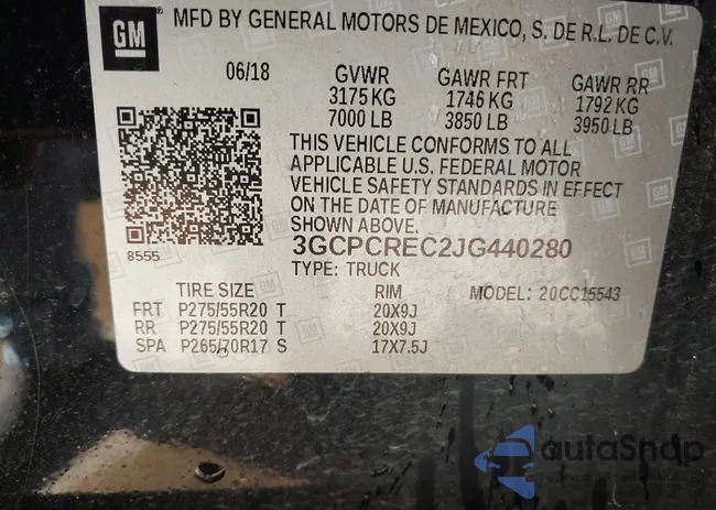 3GCPCREC2JG440280: 40351212