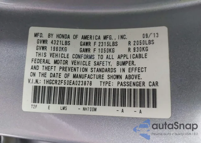 1HGCR2F50EA023878: 40351872