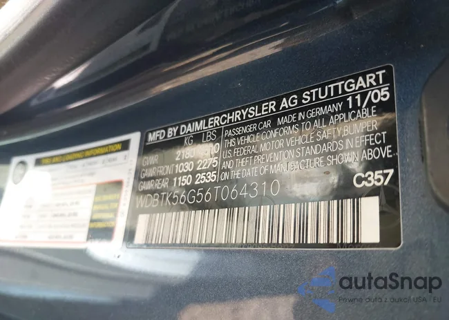 WDBTK56G56T064310: 40352070