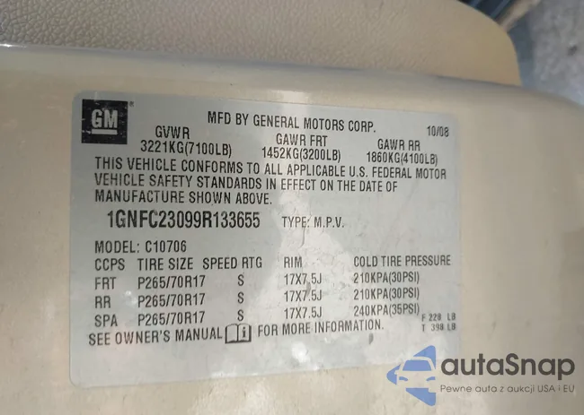 1GNFC23099R133655: 40352153