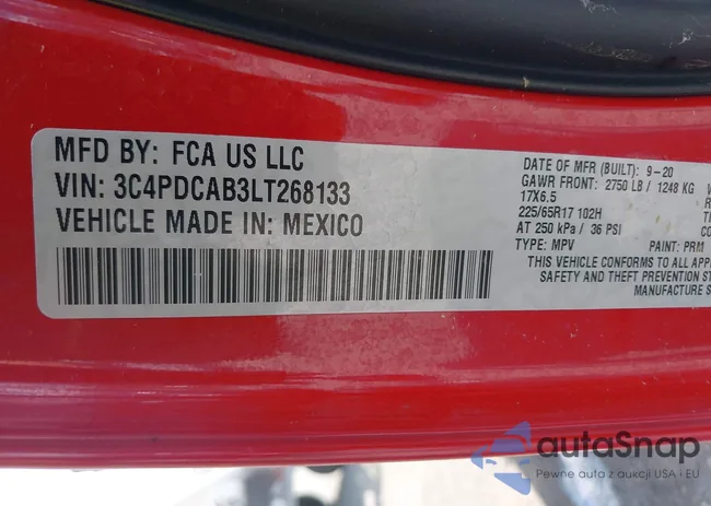 3C4PDCAB3LT268133: 40352352