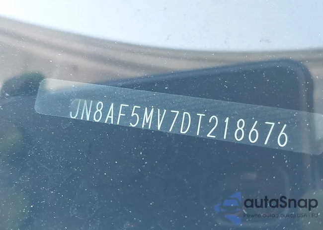 JN8AF5MV7DT218676: 40353500