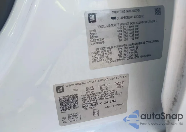 3GTP8DEDXLG436266: 40355110