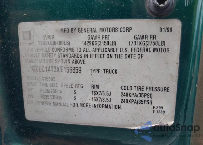 1GCEC14T3XE156859: 40354623