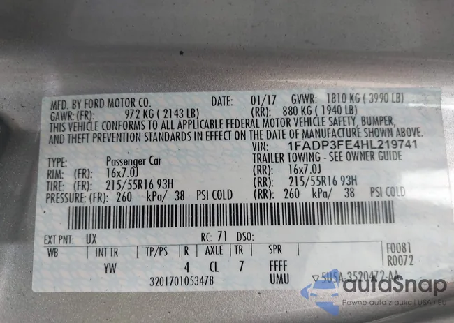 1FADP3FE4HL219741: 40357514