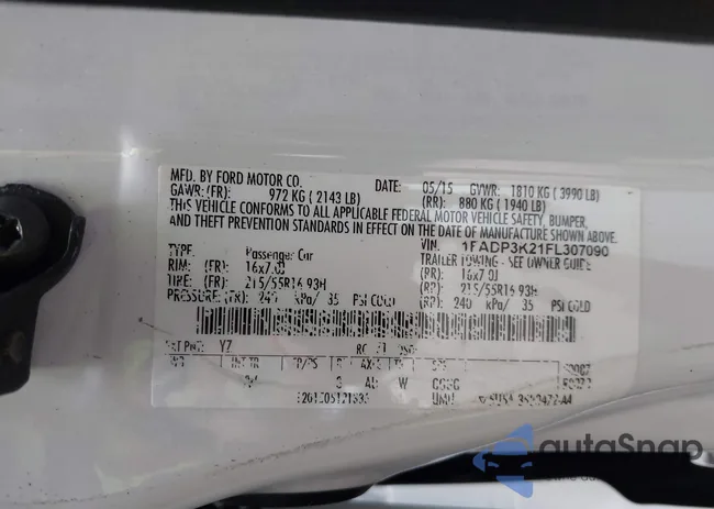 1FADP3K21FL307090: 40361832