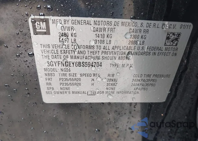 3GYFNBEY6BS594704: 40363765