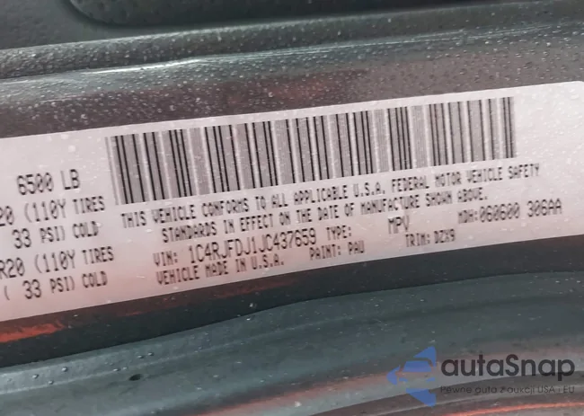 1C4RJFDJ1JC437659: 40365265