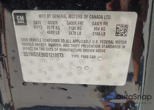 2G1WG5E39D1218673: 40365903