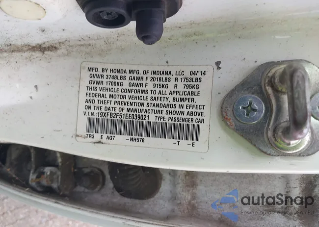 19XFB2F51EE039021: 40365700