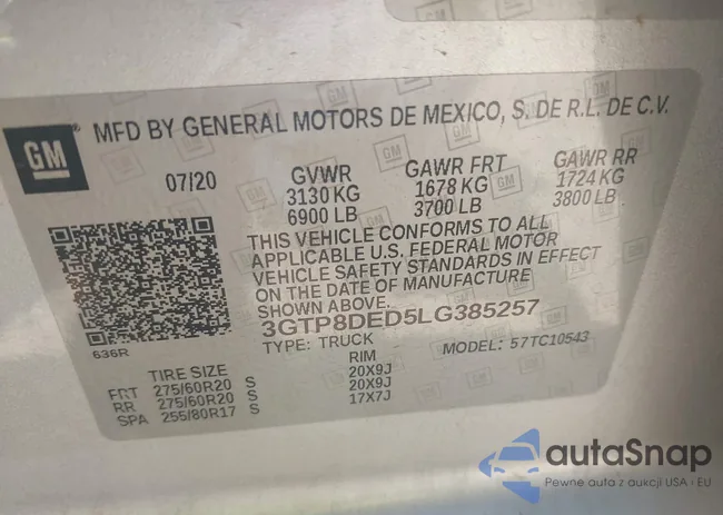 3GTP8DED5LG385257: 40367309