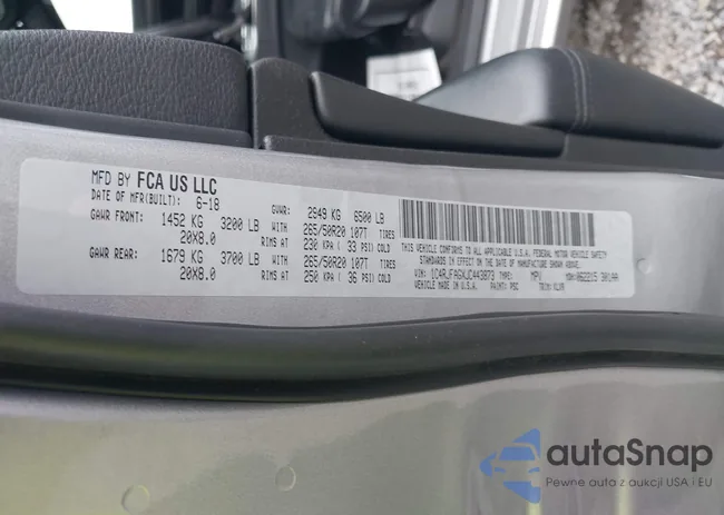 1C4RJFAGXJC443873: 40366615