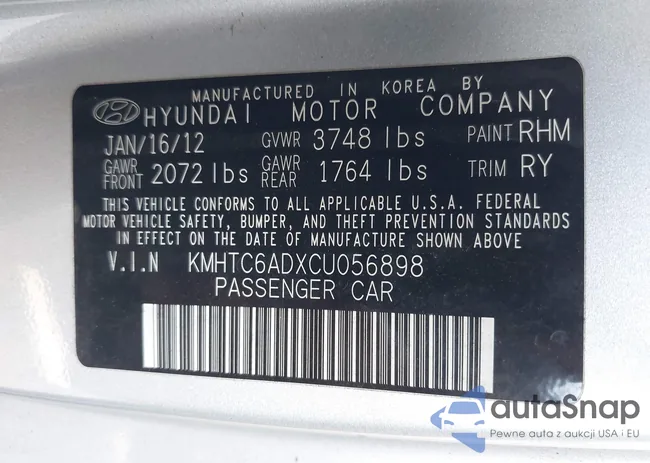 KMHTC6ADXCU056898: 40366687