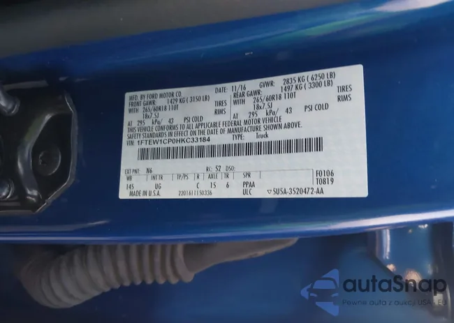 1FTEW1CP0HKC33184: 40369242