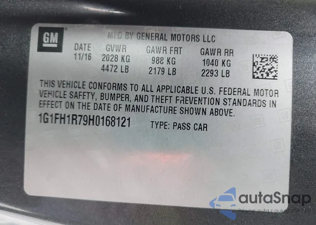 1G1FH1R79H0168121: 40369657