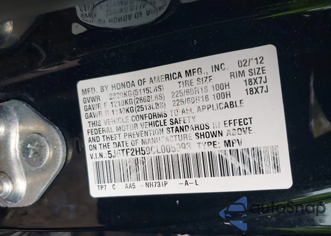 5J6TF2H59CL005993: 40375969