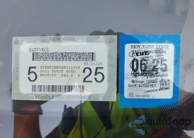 4T4BF3EK6BR111698: 40377254