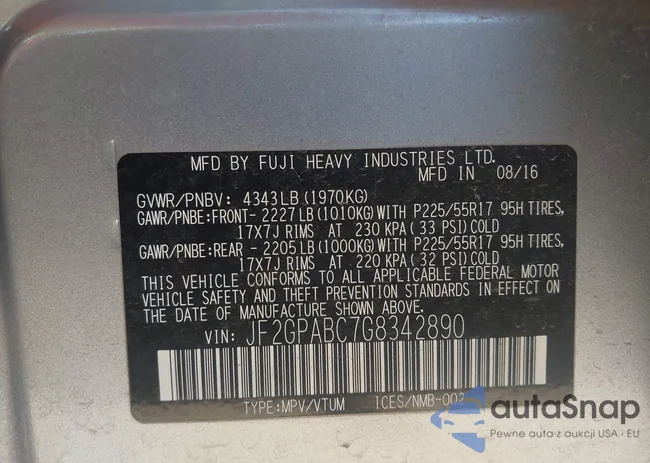 JF2GPABC7G8342890: 40381077