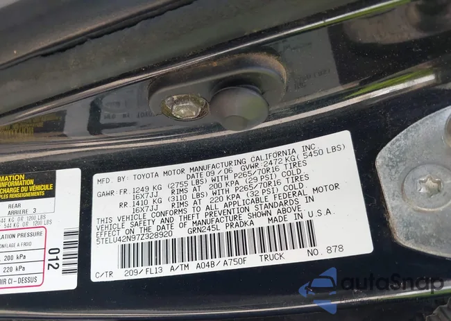 5TELU42N97Z328920: 40382121