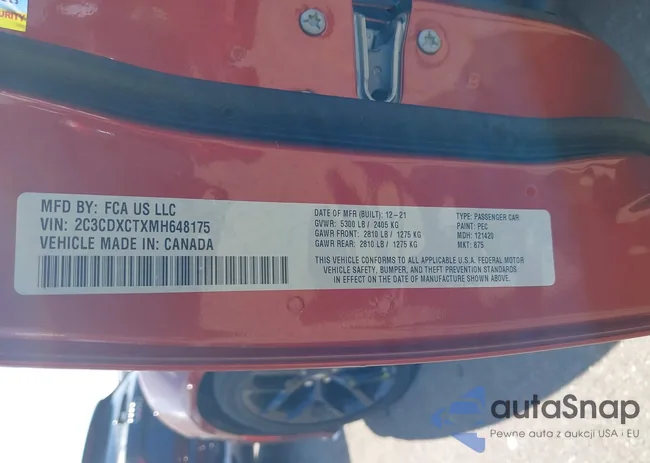 2C3CDXCTXMH648175: 40382767