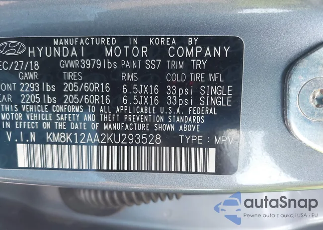 KM8K12AA2KU293528: 40386547