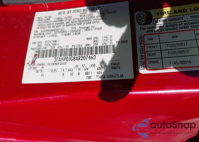 3FAHP0JG8AR207463: 40389832