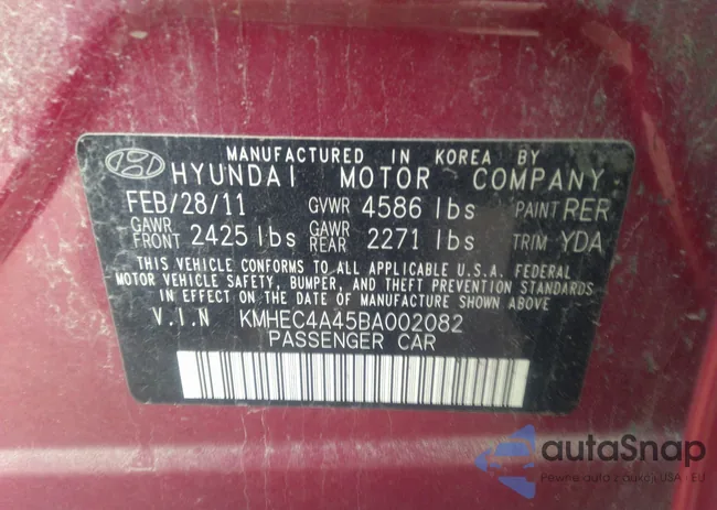 KMHEC4A45BA002082: 40390870