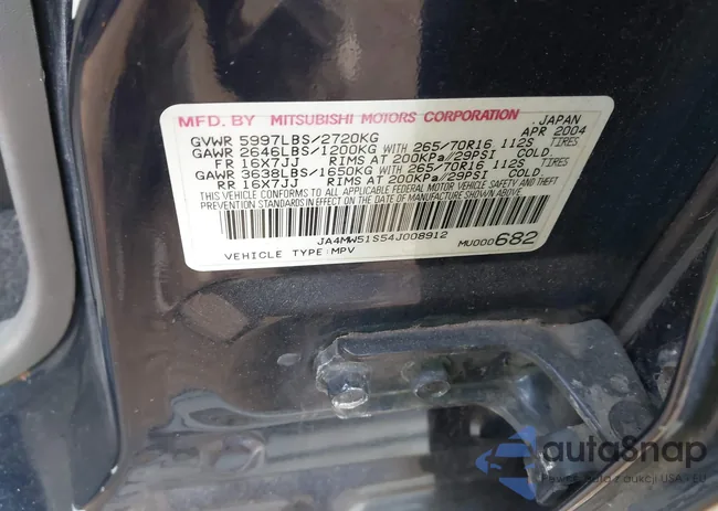 JA4MW51S54J008912: 40391479