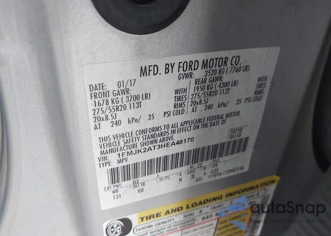 1FMJK2AT3HEA48170: 40392953