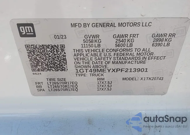 1GT49MEYXPF213901: 40393964