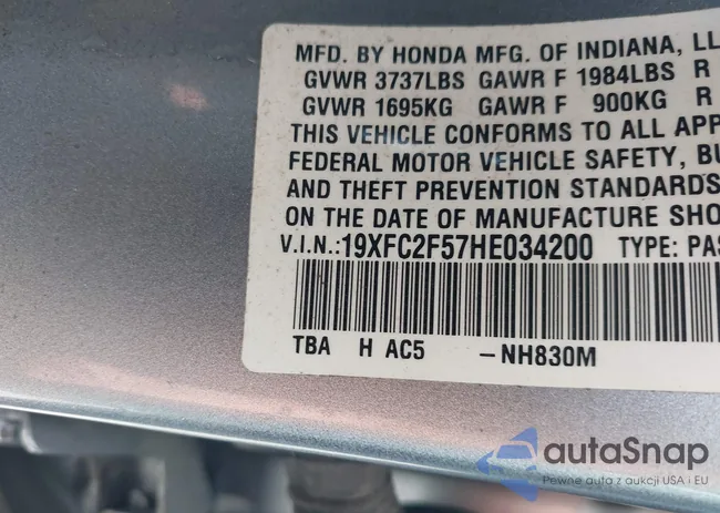 19XFC2F57HE034200: 40394422