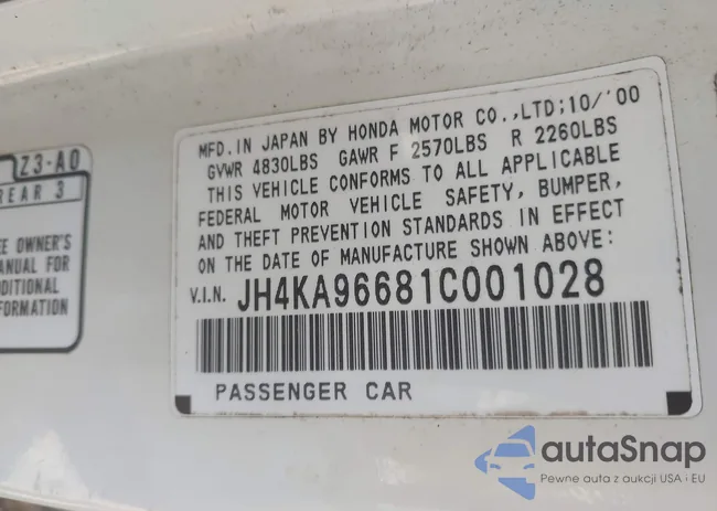 JH4KA96681C001028: 40397142