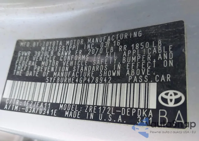 5YFBURHE4GP478942: 40398608