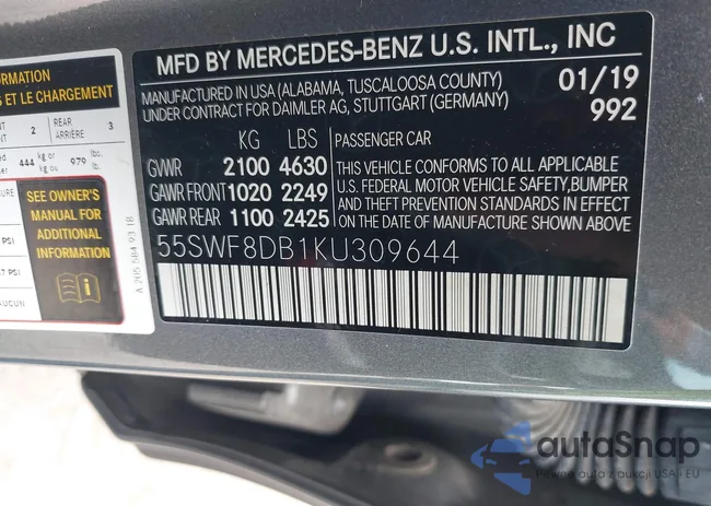 55SWF8DB1KU309644: 40400082