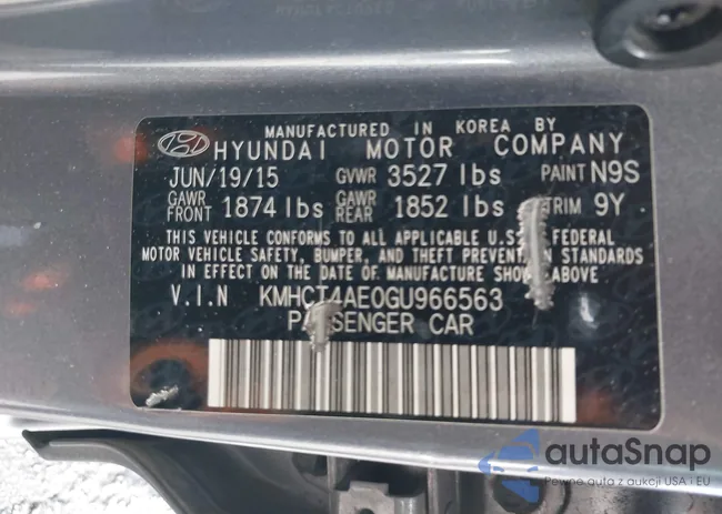 KMHCT4AE0GU966563: 40400938