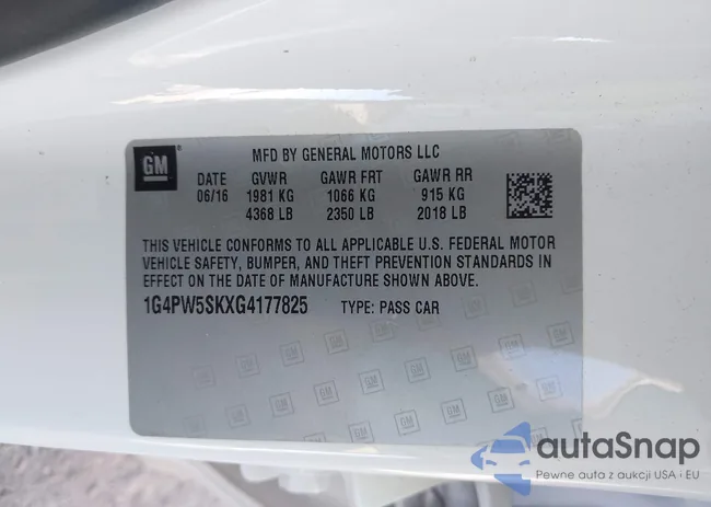 1G4PW5SKXG4177825: 40401611