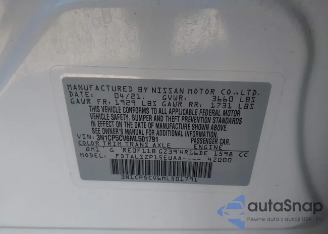 3N1CP5CV6ML501791: 40402898