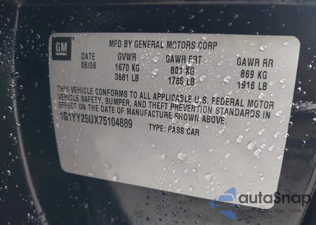 1G1YY25UX75104889: 40402614