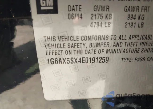 1G6AX5SX4E0191259: 40403451
