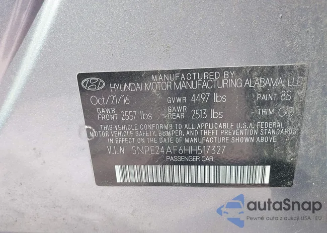 5NPE24AF6HH517327: 40405057