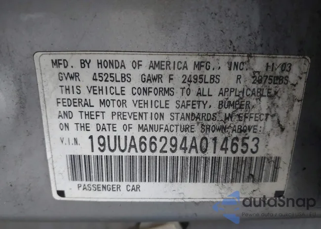 19UUA66294A014653: 40404719